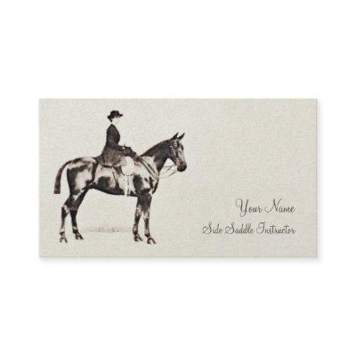 Sidesaddle horse and rider