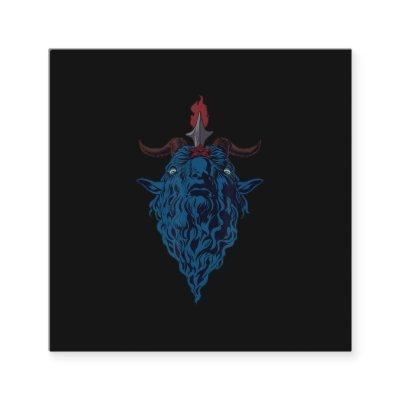 Sigil Of Baphomet Goat Of Mendes Satan Dark Goth Square