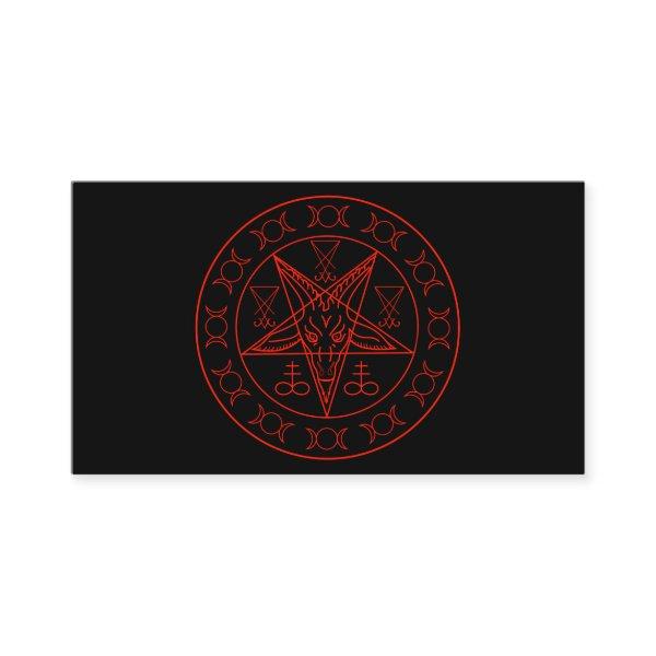 Sigil of Baphomet triple moon and sigil of lucifer