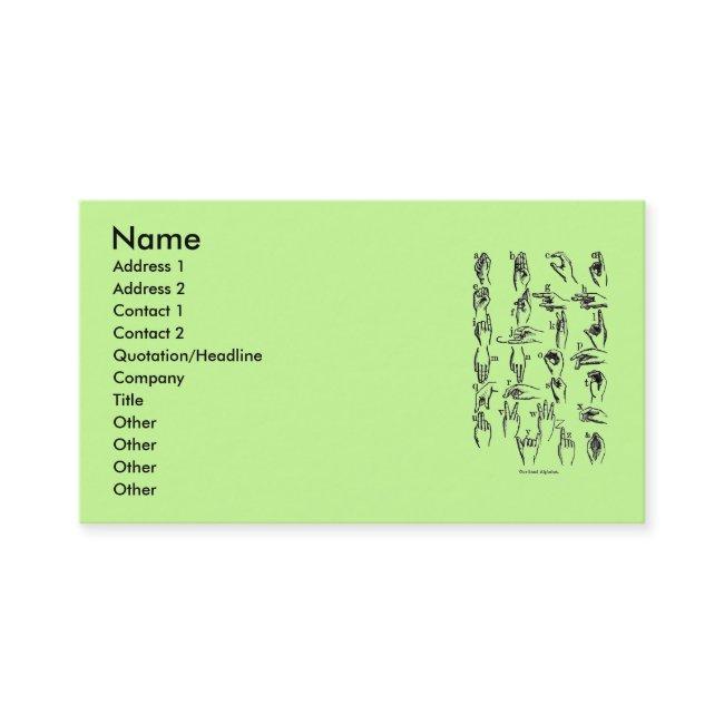 Sign Language Alphabet