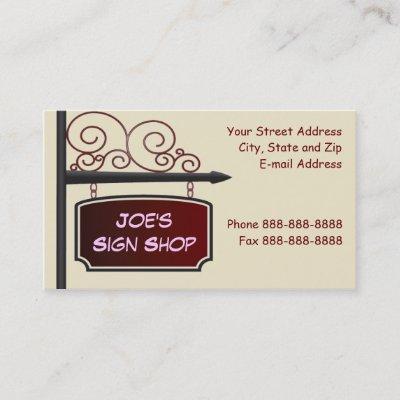 Sign Shop Real Estate Agent Store Front Business C