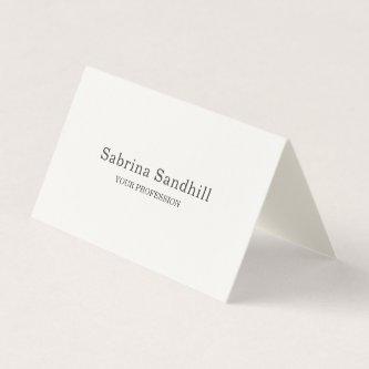 Signature Cream Elegant Plain Simple Minimalist