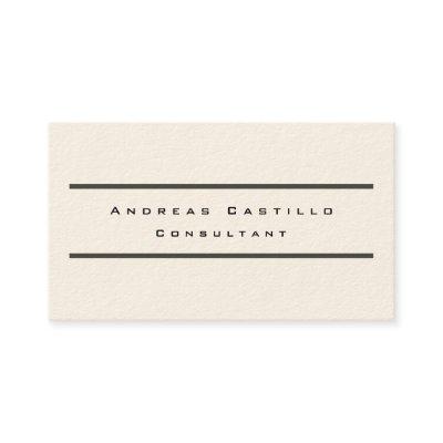 Signature Cream Plain Minimalist Professional