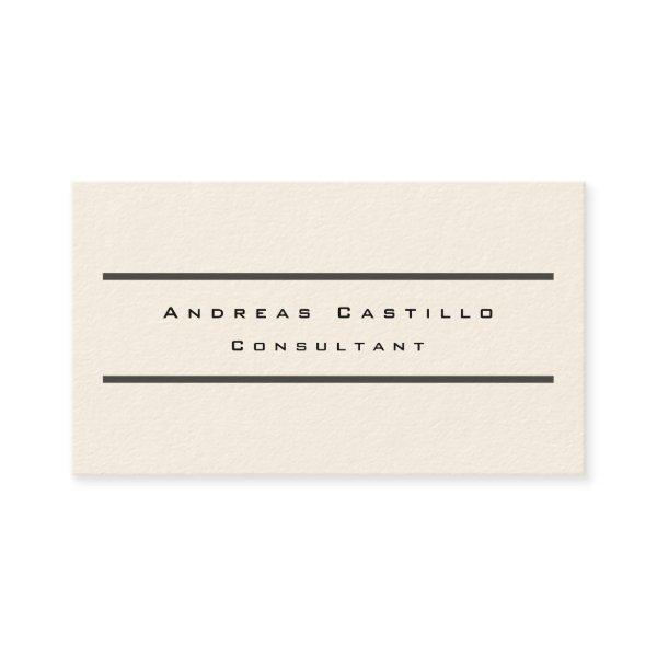 Signature Cream Plain Minimalist Professional