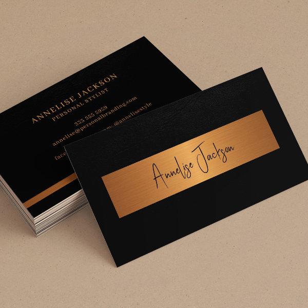 Signature script black gold