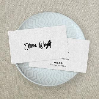 Signature Script  Modern, Gray Linen Professional