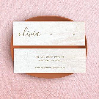 Signature Script White Wood Earring Display Mini B Mini
