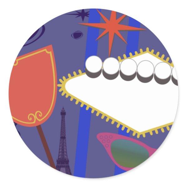 Signs of Glam! Classic Round Sticker