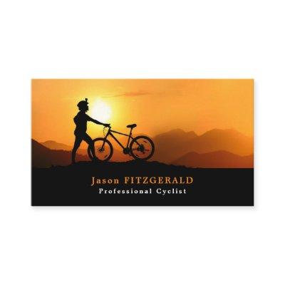 Silhouette of Cyclist, Cycling, Bicyclist