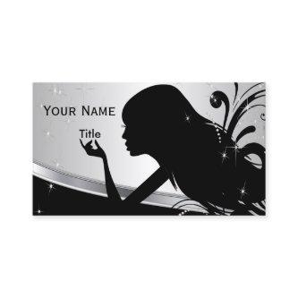 Silhouette Woman Hair Stylist