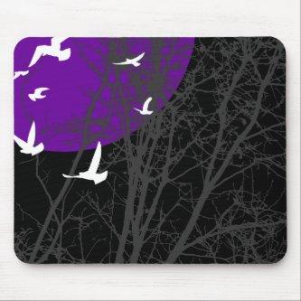 silhouscreen birds mouse pad