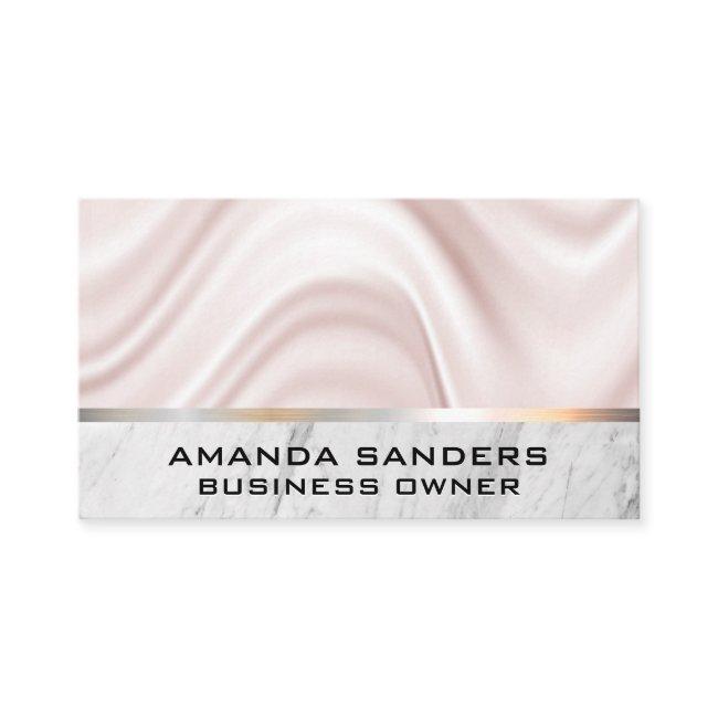 Silk Drapery | Marble Silver Trim