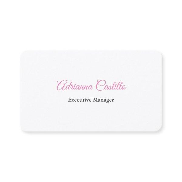 Silk Plain Simple Black White Minimal Handwritten