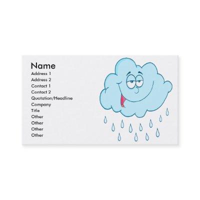 silly happy rain cloud cartoon