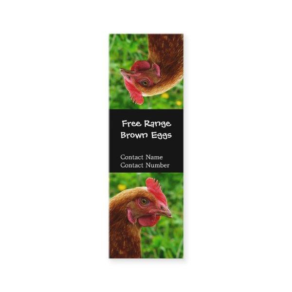 Silly upside Down Red Hen Bookmark Mini