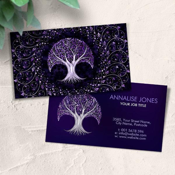 Silver and Amethyst Tree of life - Yggdrasil