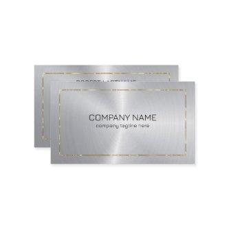Silver background with gold border