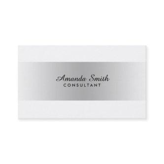 Silver Badge Simple White Elegant Professional