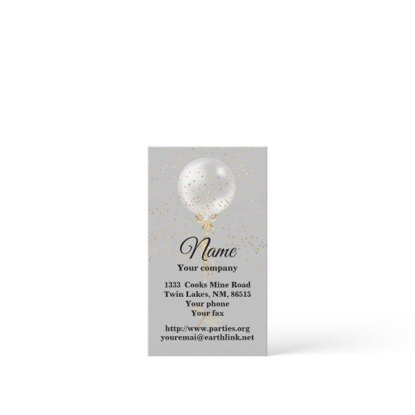 Silver Balloon on a String