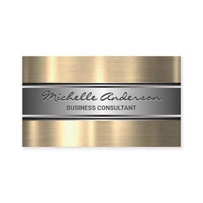 Silver Banner | Gold Metallic Trim