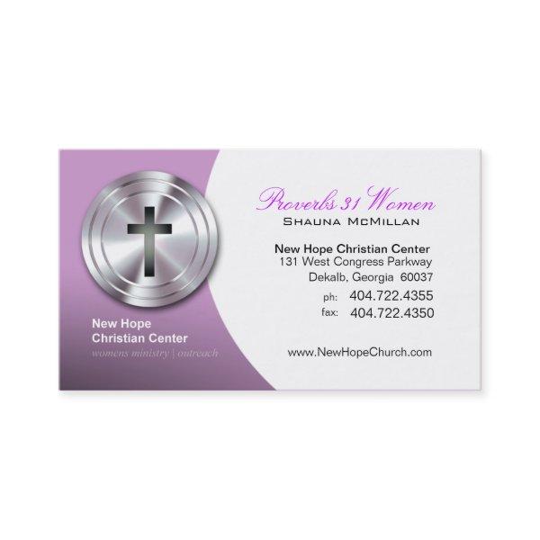 Silver Cross Christian Symbol Minister/Pastor