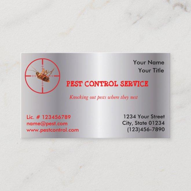 Silver Dead Roach Pest Service 1 Sided  v2