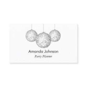 Silver Disco Balls Party Planner Custom