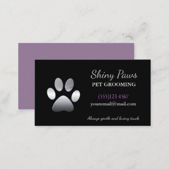 Silver Dog Paw Pet Grooming Service