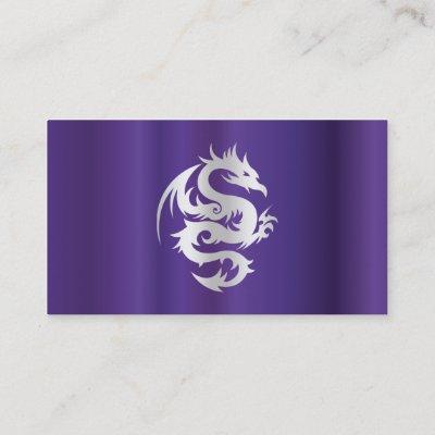 Silver Dragon on Imperial Purple