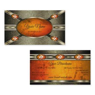 Silver Effects with an Eye Catching Orange Marble
