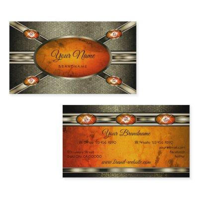 Silver Effects with an Eye Catching Orange Marble