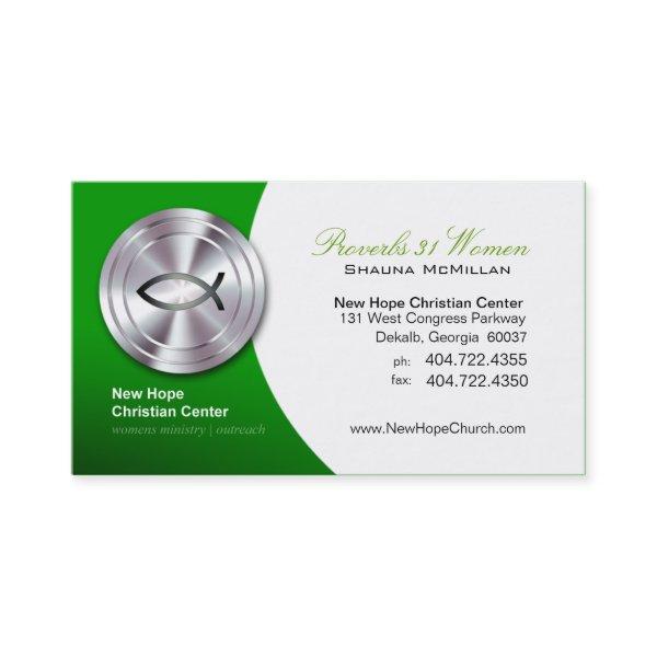Silver Fish IXOYE Christian Symbol Minister/Pastor