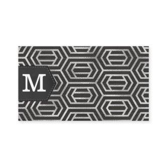 Silver Foil Pattern | Monogram