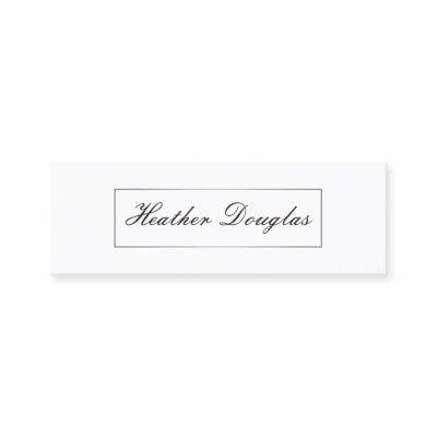 Silver Frame / Cursive Typography Mini