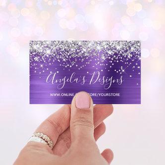 Silver Glitter Amethyst Foil Online Store