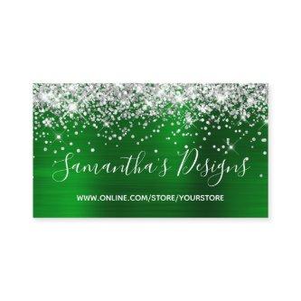 Silver Glitter Bright Green Foil Online Store