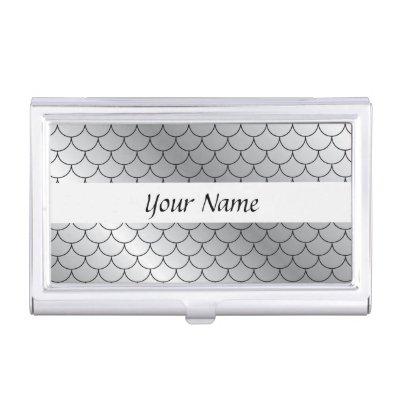 Silver Glitter Foil Dragon Skin Elegant Busines  Case