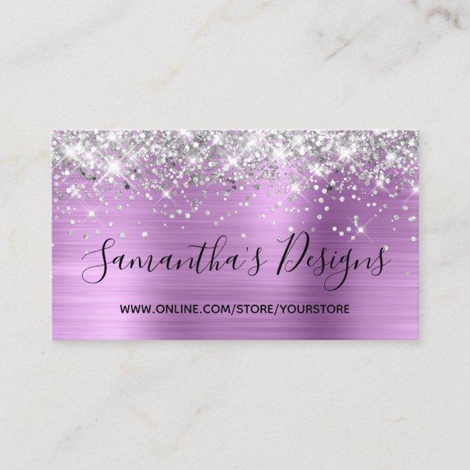 Silver Glitter Lavender Foil Online Store