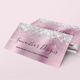 Silver Glitter Light Pink Foil Online Store