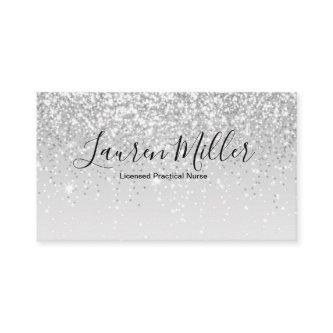 Silver Glitter LPN Nurse