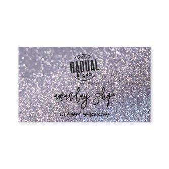 Silver Glitter QR Code Logo Online Shop Spark