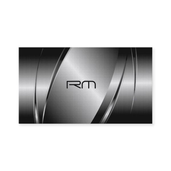 Silver Gray Metallic Look-Stainless Steel Pattern