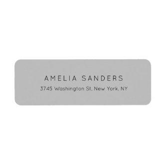 Silver Gray Professional Modern Unique Elegant Label