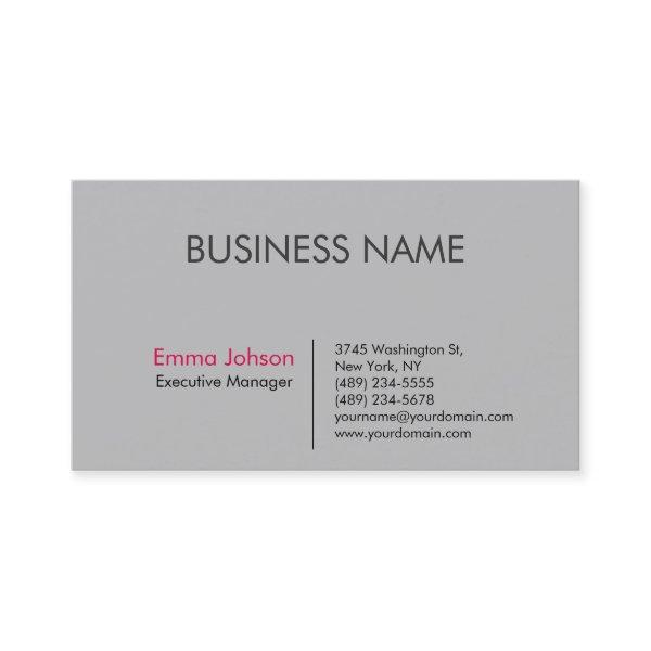 Silver Grey Pink Elegant Modern Simple