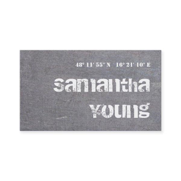 Silver Grunge Latitude and Longitude