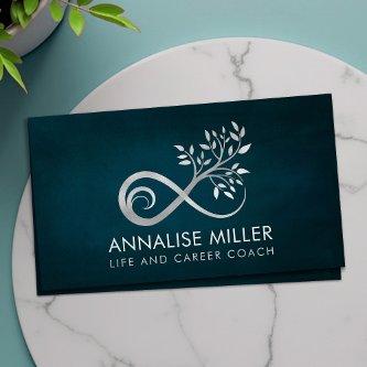 Silver Infinity Symbol - Tree branch