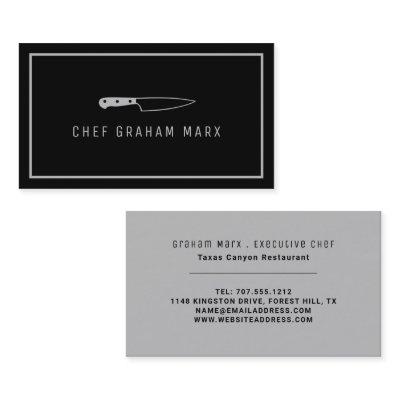 Silver Knife, Modern Gourmet, Chef, Cooking