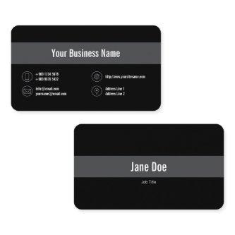 Silver Line Business Gray Icons Black