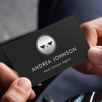 Silver Logo Real Estate Photo Qr Code Social Media