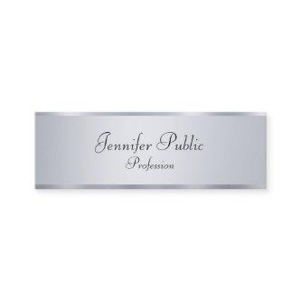 Silver Look Modern Elegant Handwritten Template Mini